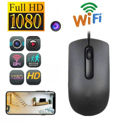 MOUSE WİFİ GİZLİ KAMERA CEPTEN CANLI İZLE