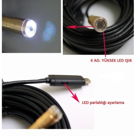 20 METRE USB ENDOSKOP YILAN KAMERA
